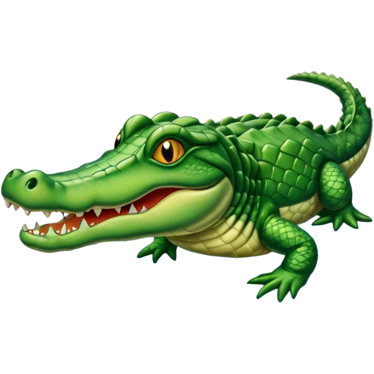 Alligator swimming  emoji