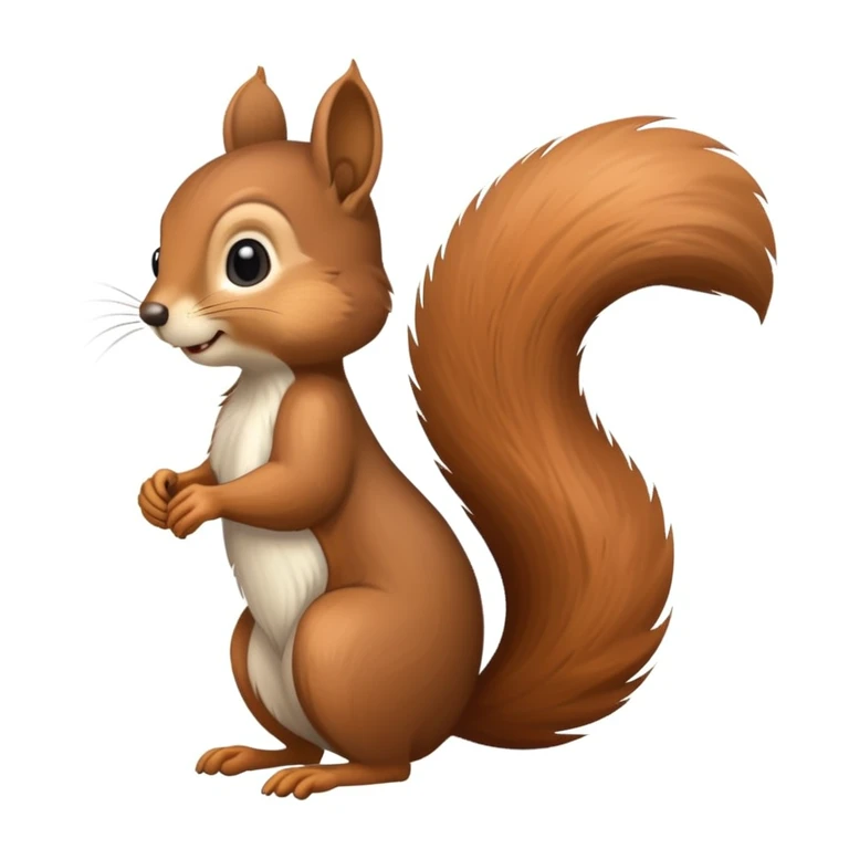 skinny squirrel with bbl emoji