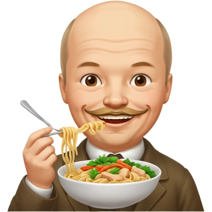 Lenin ăn mì gà emoji