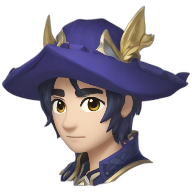 Wriothesley from Genshin impact emoji