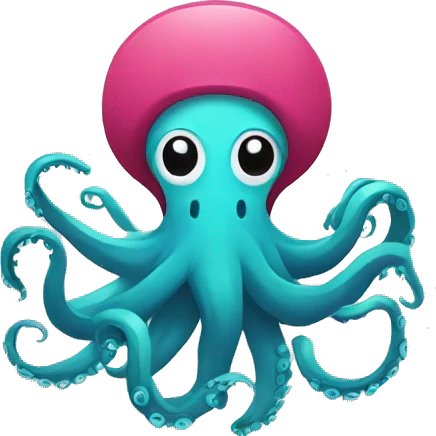 octopus logo icon flat emoji
