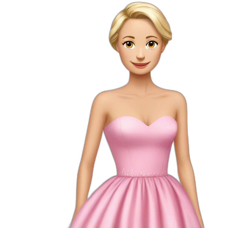 Putin pink dress emoji