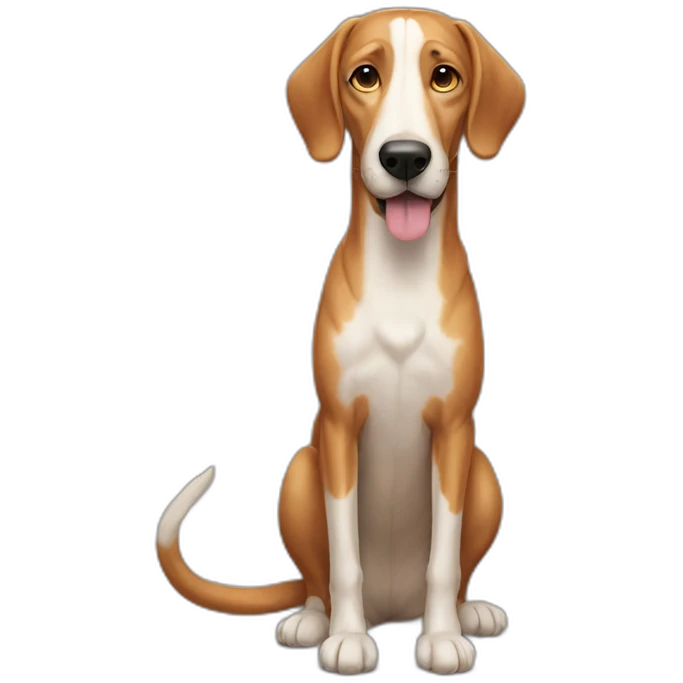 Very long dog emoji