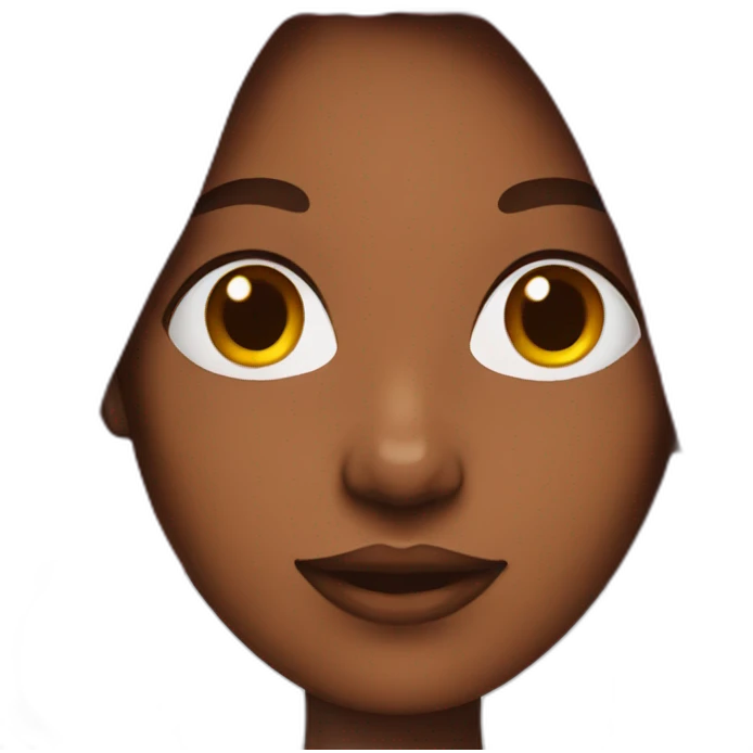 Black woman with pink hair emoji
