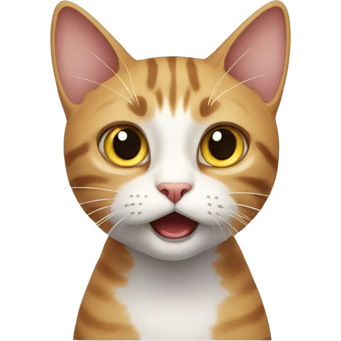 a cat terrified emoji