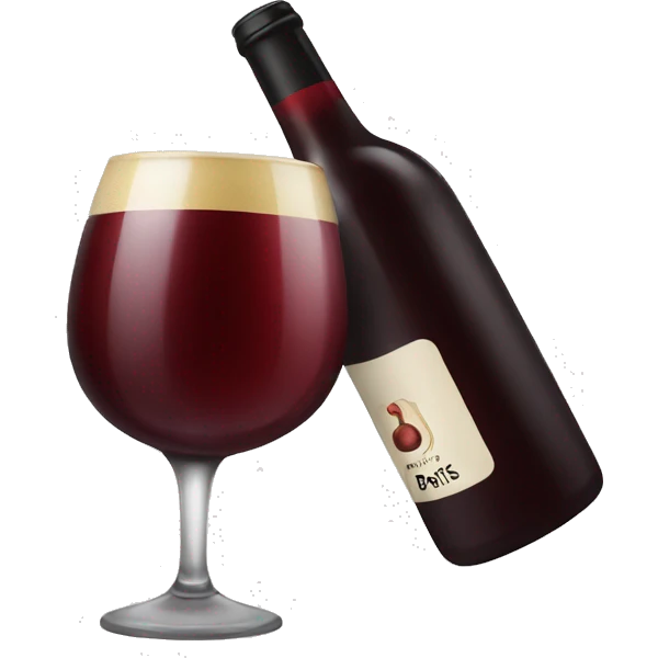 red wine, paris, beer emoji