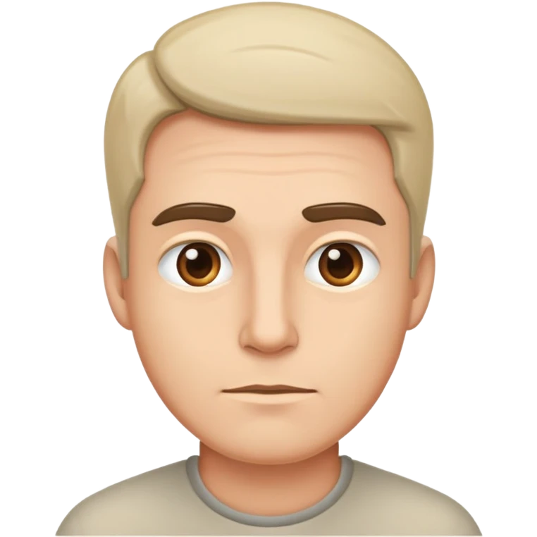 simple adult man with neutral expression emoji