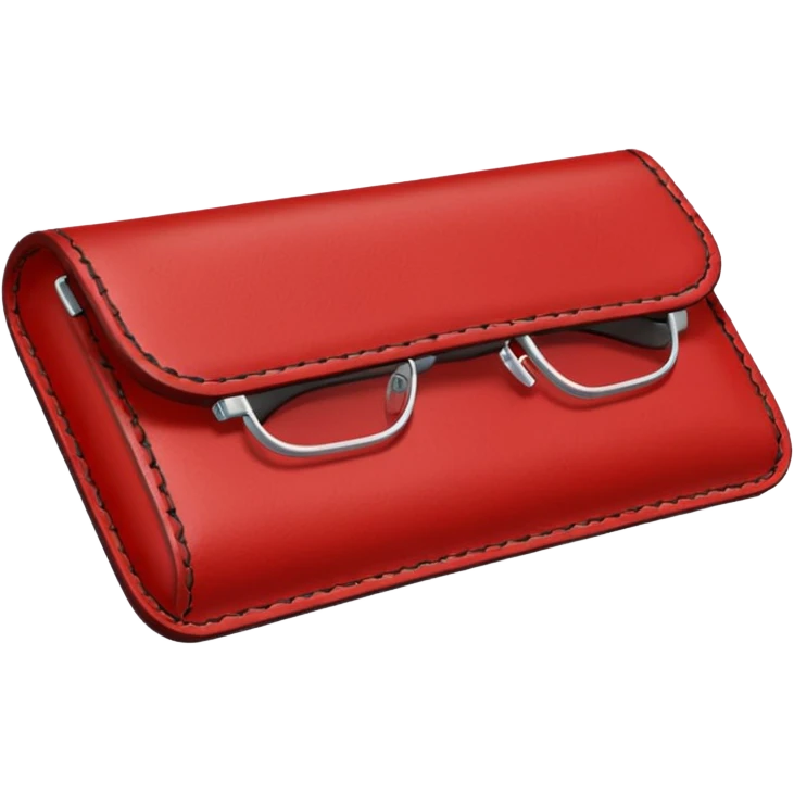 red glasses case emoji