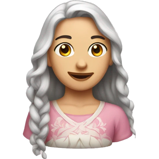 нежно розовое сердце  emoji