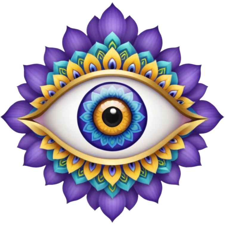 Eye with mandala emoji