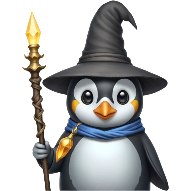Penguin Wizard emoji