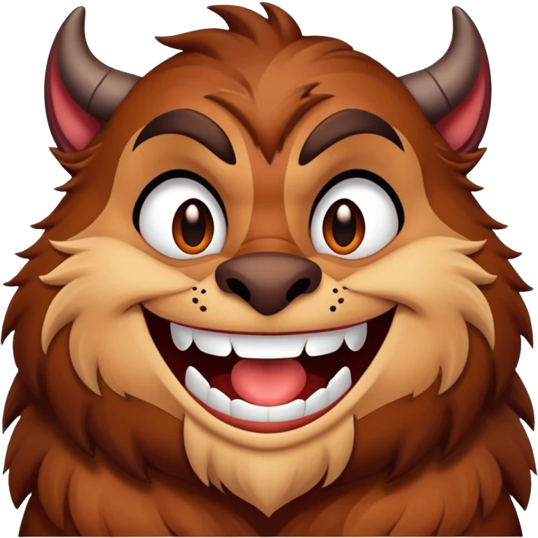 A Taz devil talking to people emoji