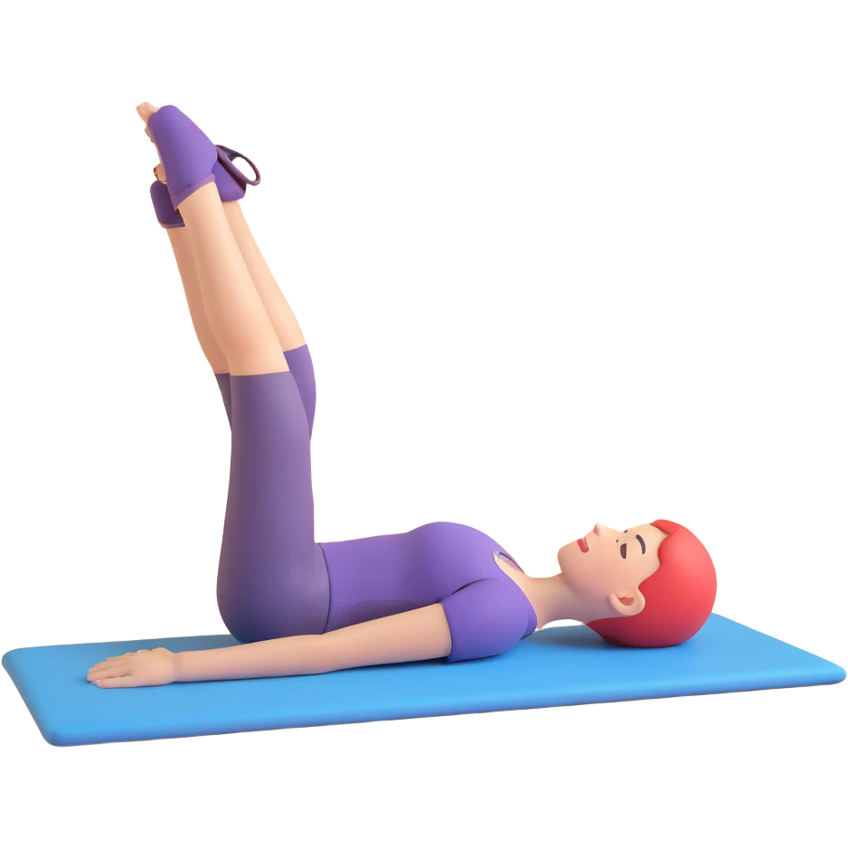 pilates mat and person, playful emoji