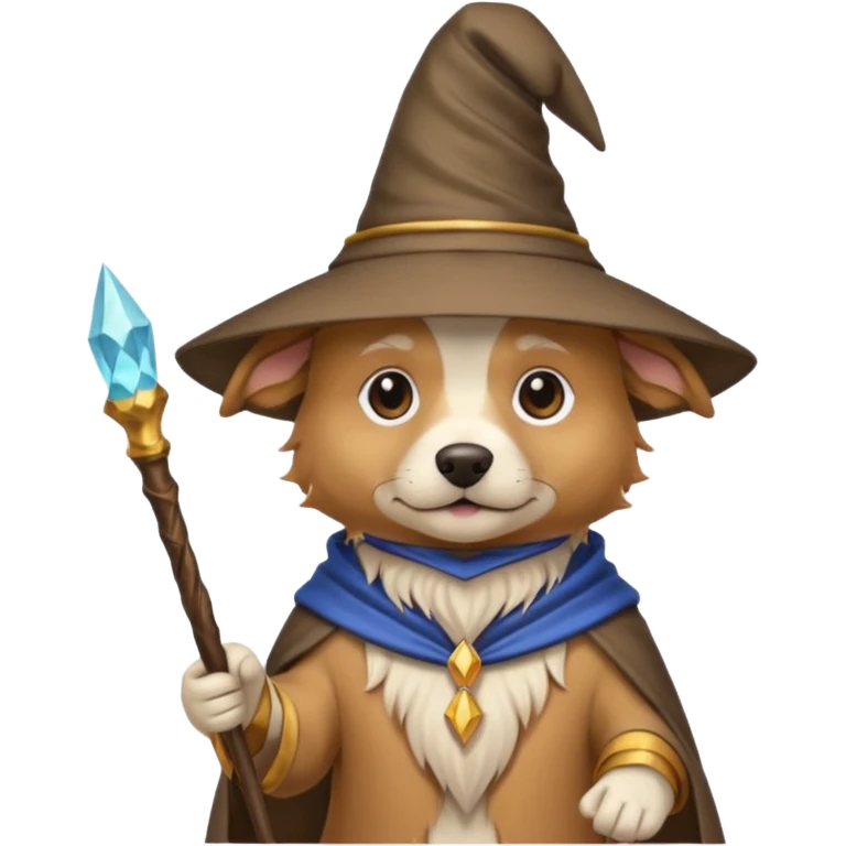 Dog wizard emoji
