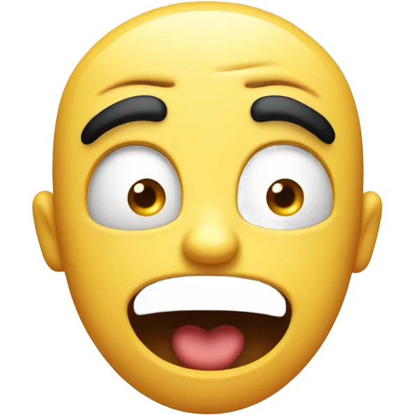 Emoji with eyes popping out rolling  emoji