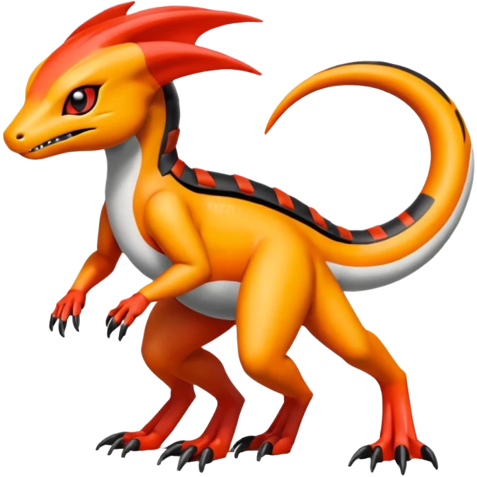 Meloetta-Guilmom-Salandit-Trico-Pokémon-Digimon-Fakémon-fusion-hybrid-creature emoji