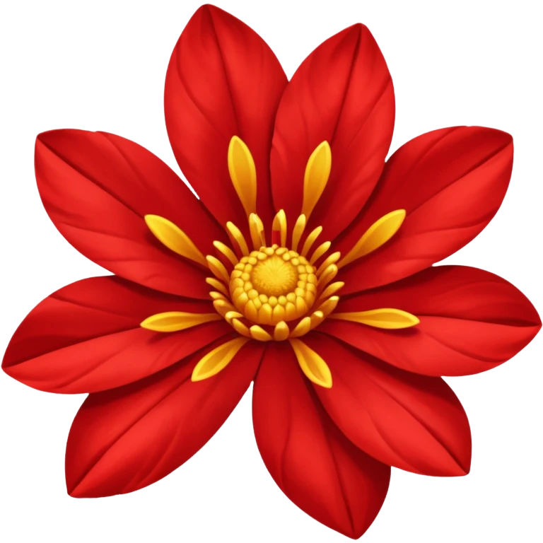 Red gold flover emoji