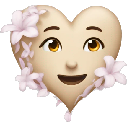 Jasmine color heart emoji