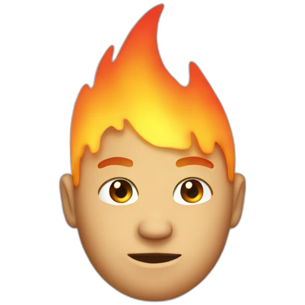 GitHub on fire emoji