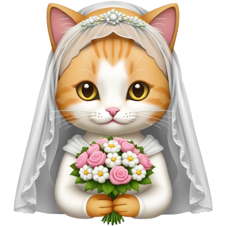 cat bride emoji