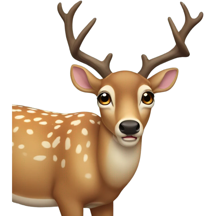 Deer shivering emoji