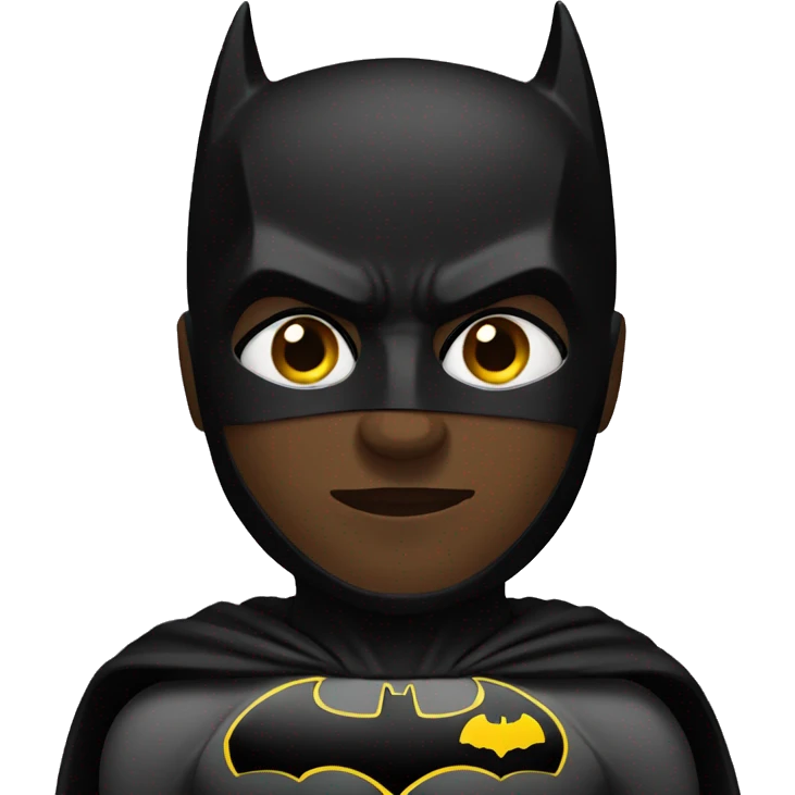black batman emoji