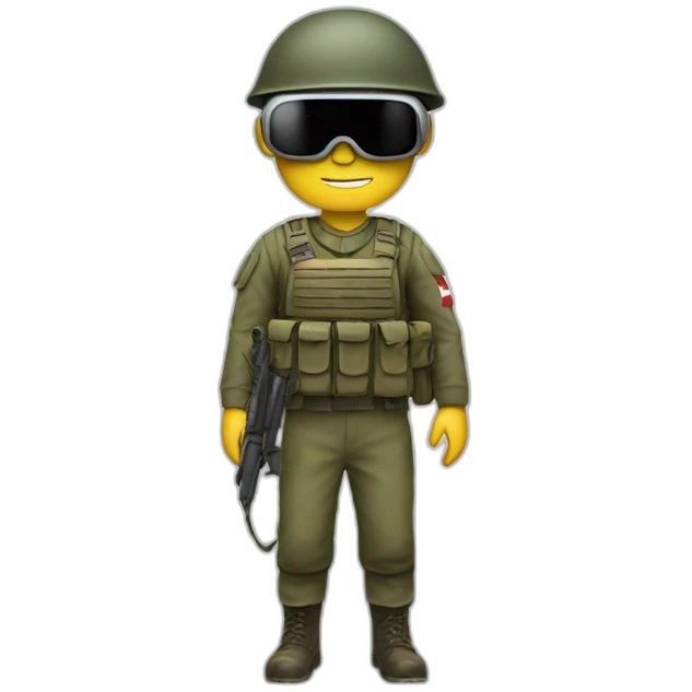 danish soldier with vr glasses emoji