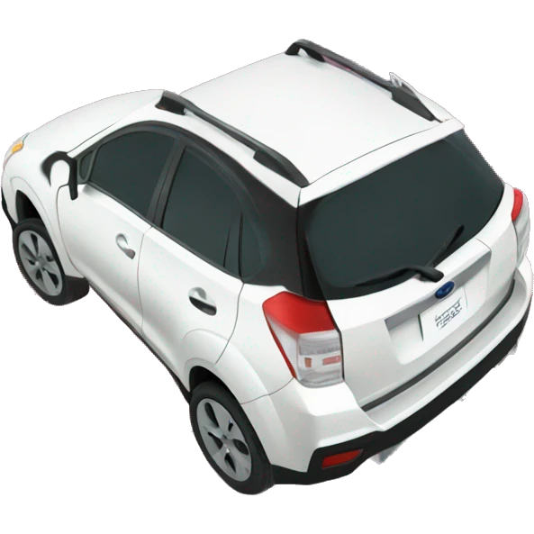 A white Subaru xv in space  emoji