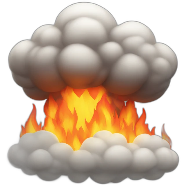 Fire cloud emoji