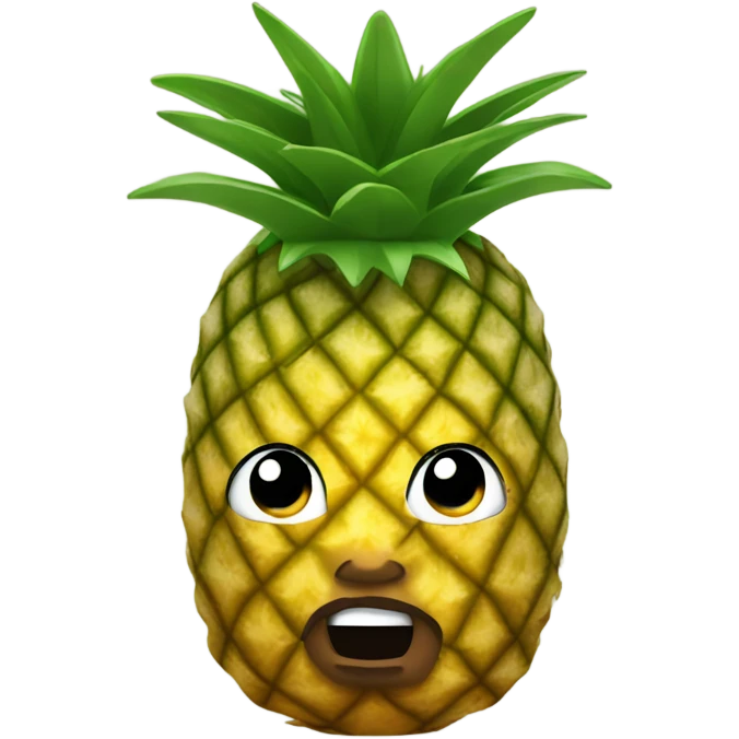kanye west as a pineapple emoji