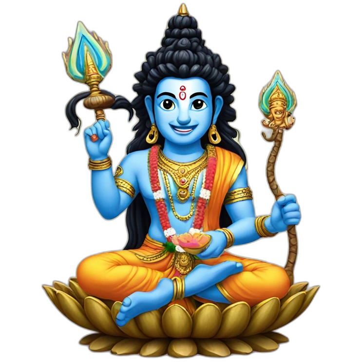 Vishnu With Mahadev emoji