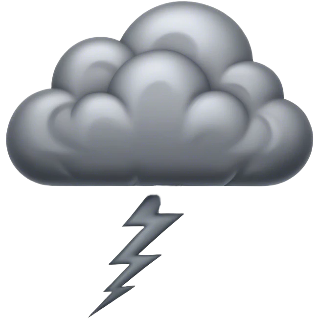 Cinematic Realistic Thunderstorm Emoji, Dark and dramatic, with swirling gray clouds illuminated by occasional flashes of lightning. The air crackles with energy as the storm builds, while heavy rain cascades down in sheets. Soft glowing outline, capturing the essence of power, intensity, and natural fury in a breathtaking thunderstorm! emoji