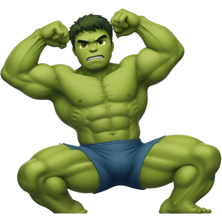 Incredible hulk taking a nap emoji