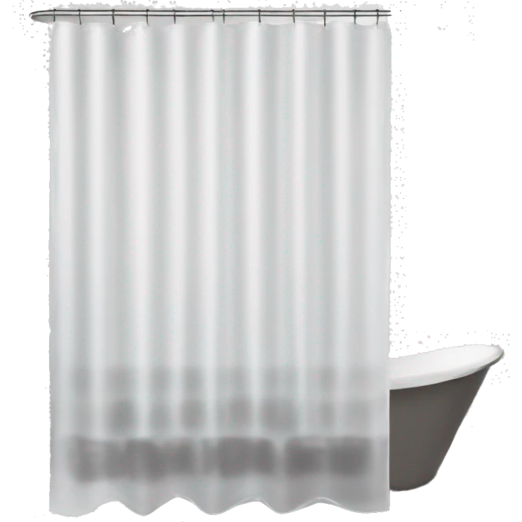 transparent shower curtain liner emoji