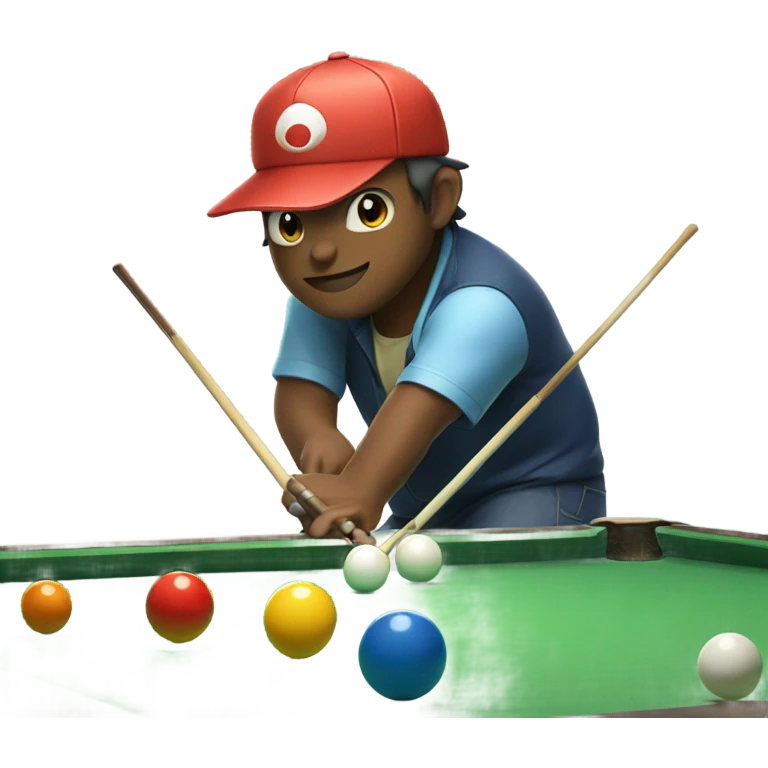 Pokemon playing pool emoji