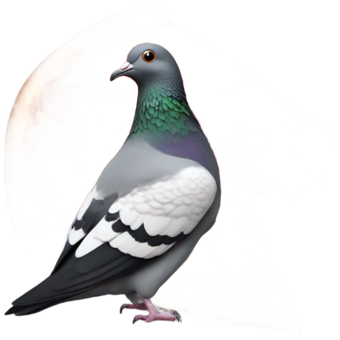 Pigeon eating pizza  emoji
