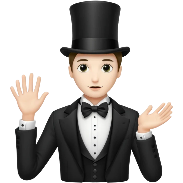 a magician who disappears into fog emoji