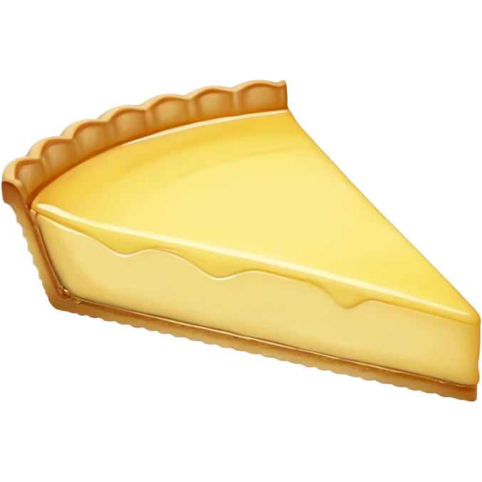 realistic a piece of lemon Tart emoji