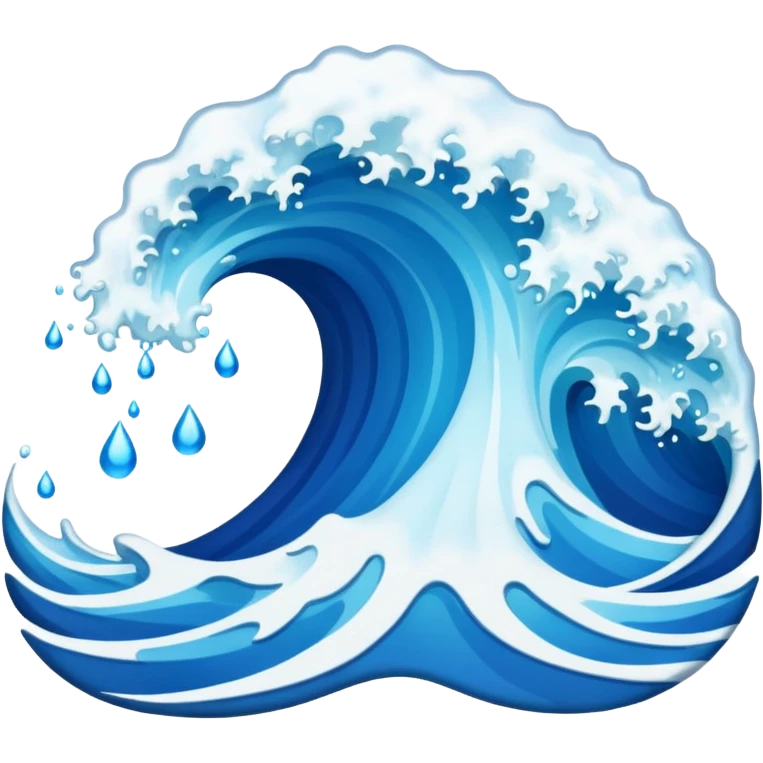 water waves emoji