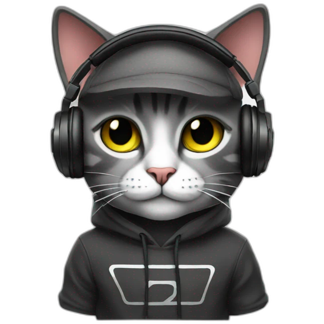Dj cat emoji