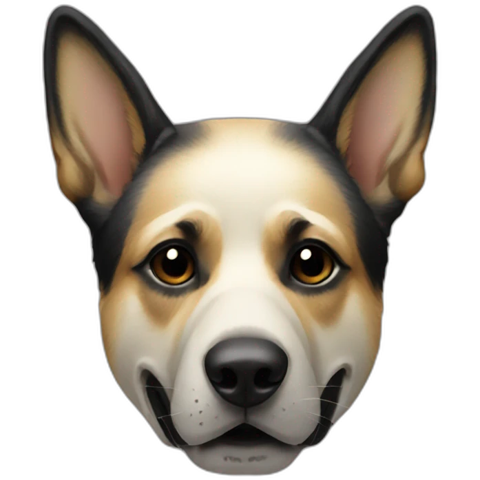 German shepherd skeleton emoji