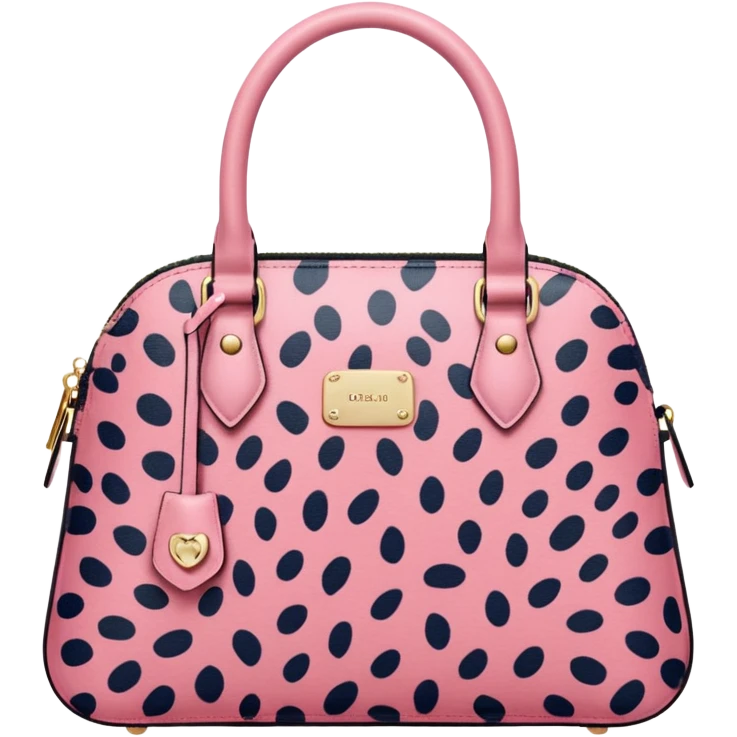 Pink leopard bag emoji