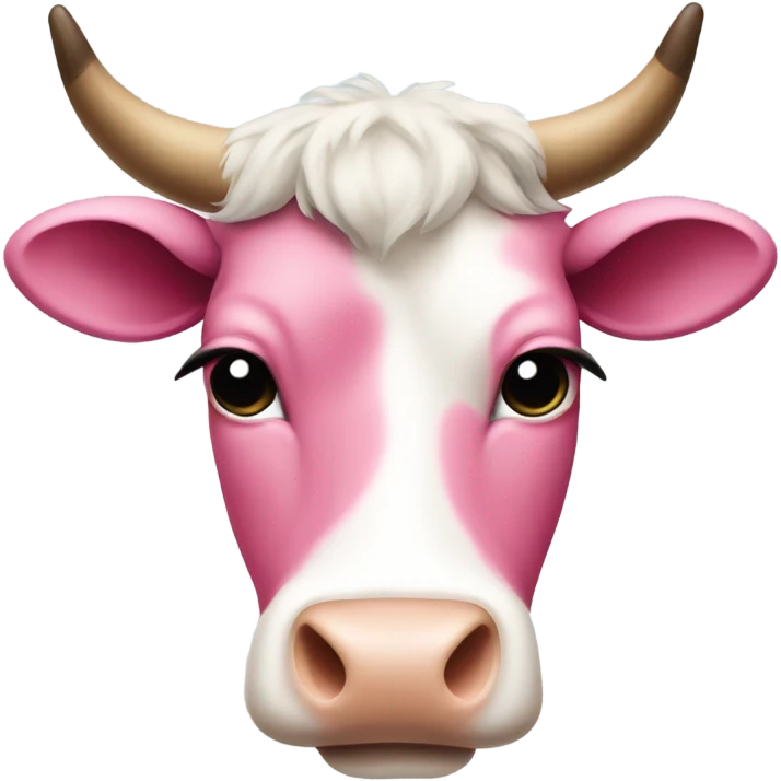 Pink cow emoji