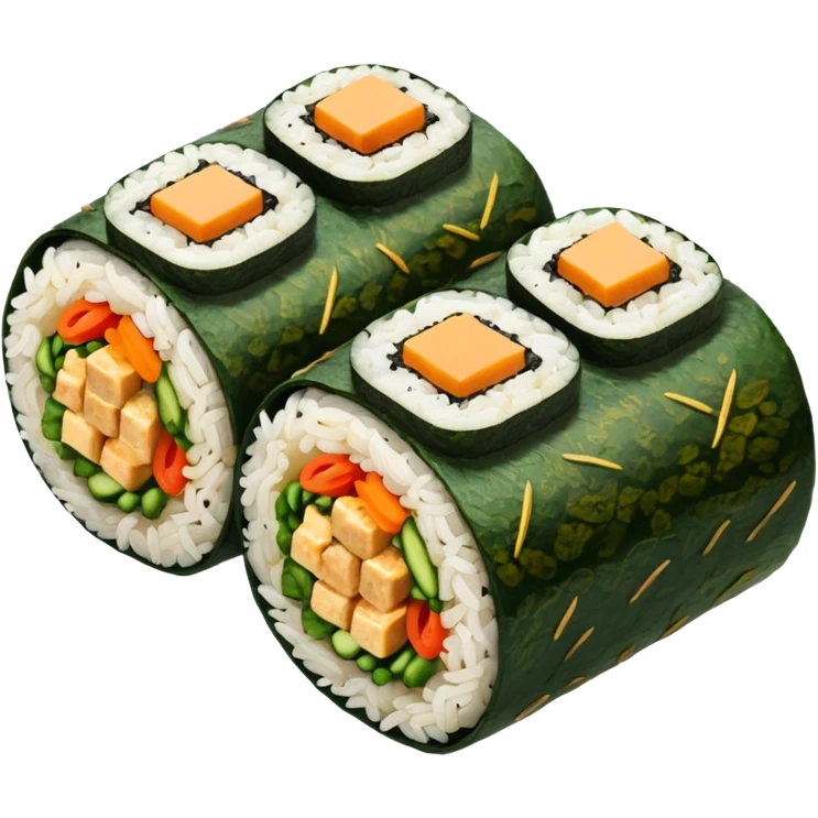 tofu kimbap roll emoji