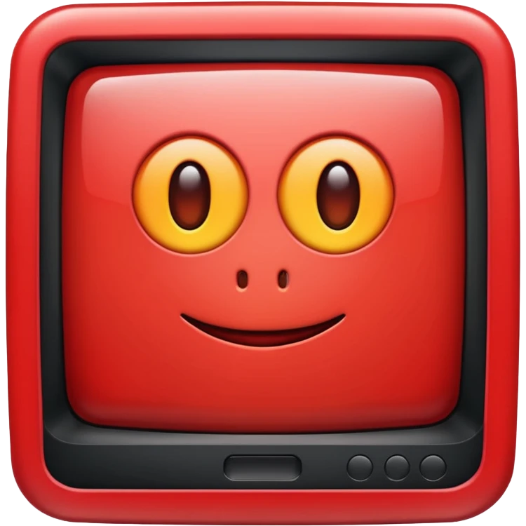 Red monitor emoji