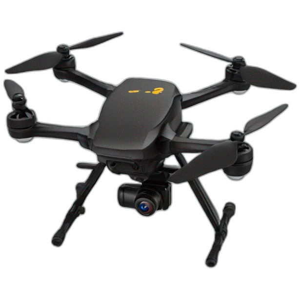 Black FPV drone with 4 proppelers emoji