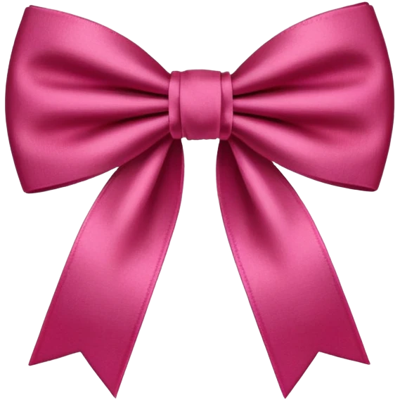 Deep-Reddish-Pink ribbon-bow tie  emoji