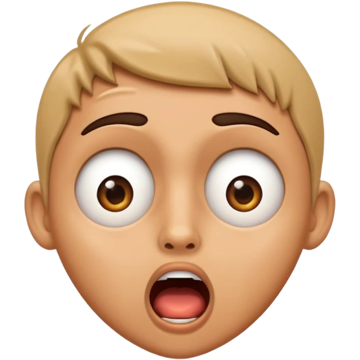 Shocked face emoji