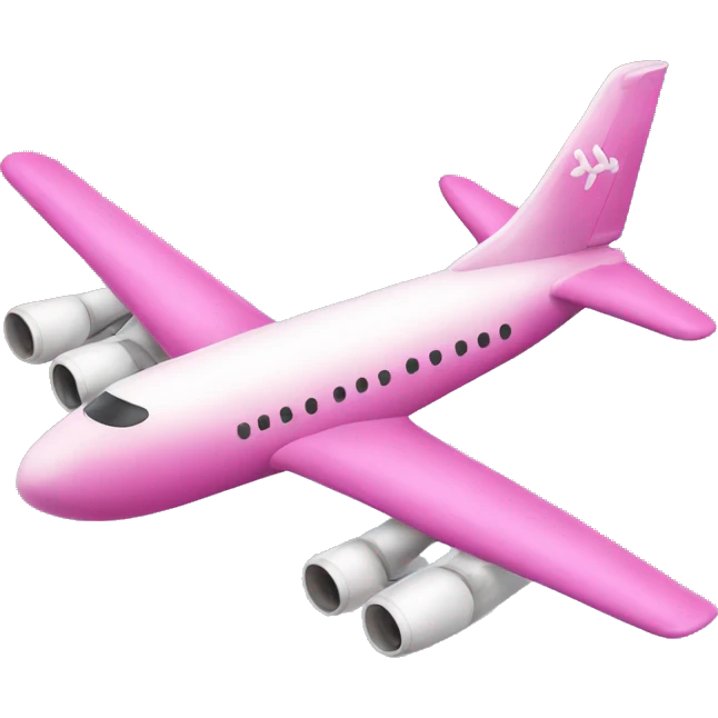Pink air plane  emoji