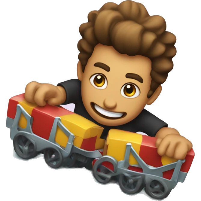 roll the dice again roller coaster emoji